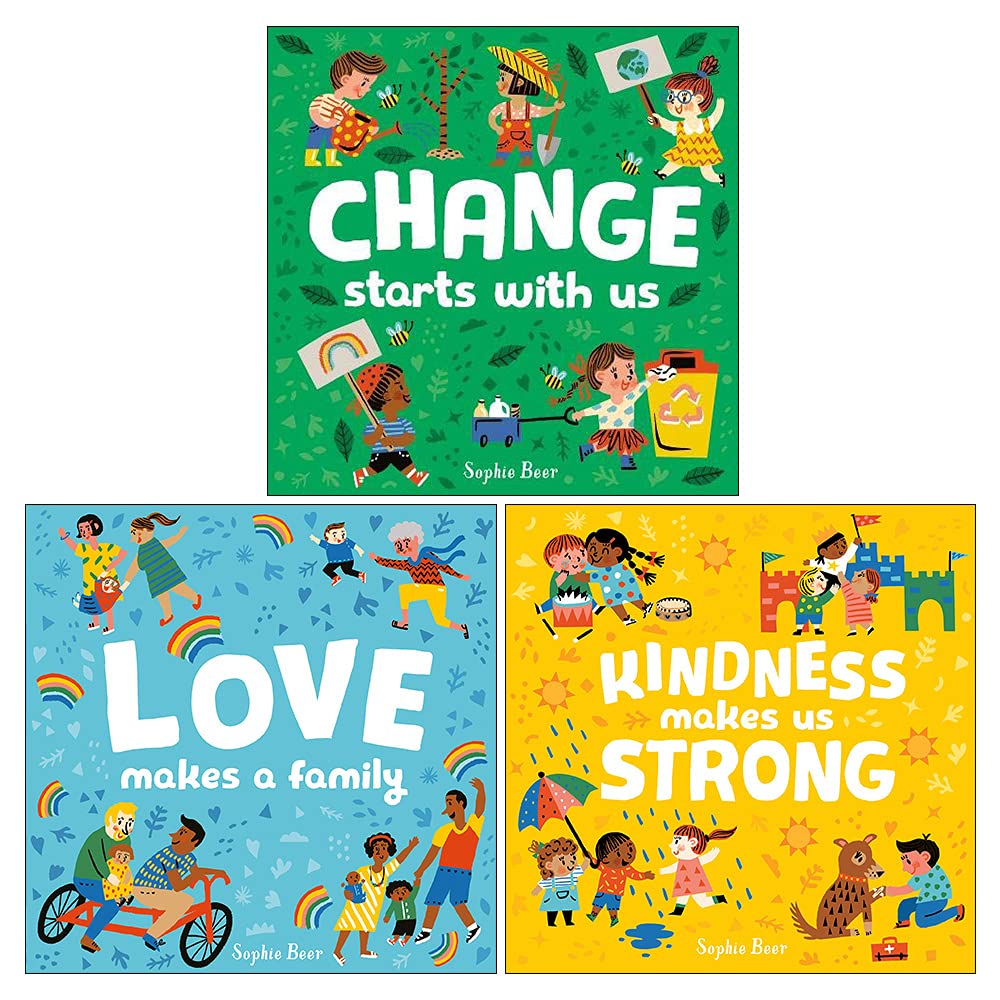 My First Behaviour and Manners Library 3 Books Collection Set by Sophie Beer (Change Starts With Us, Love Makes a Family & Kindness Makes Us Strong)