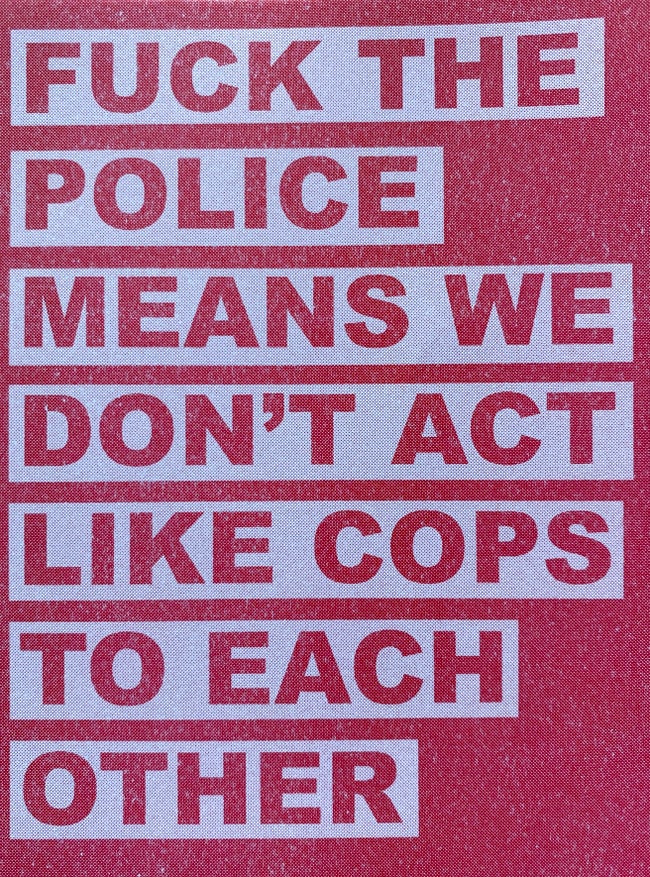 Fuck the Police Means We Don't Act Like Cops to Each Other