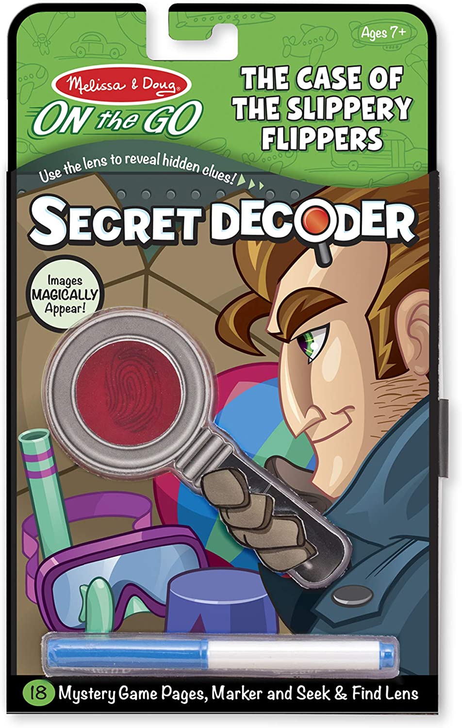 Secret Decoder Activity Book: The Case of the Slippery Flippers (Toy)