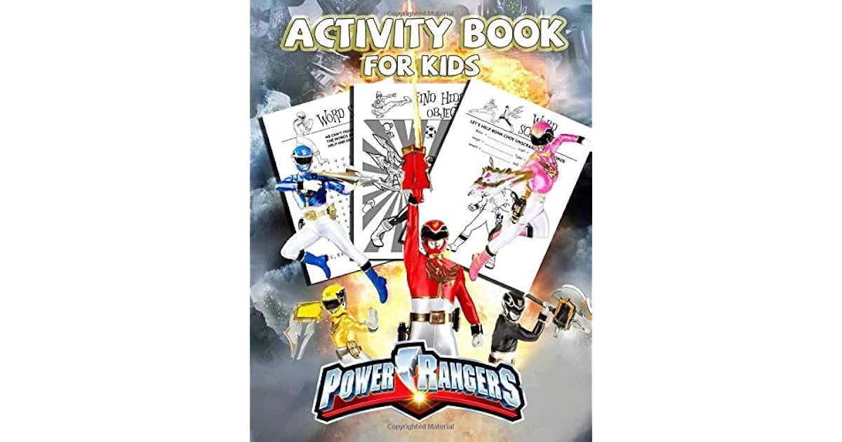 Power Rangers Activity Book For Kids Explore The Essential Activity