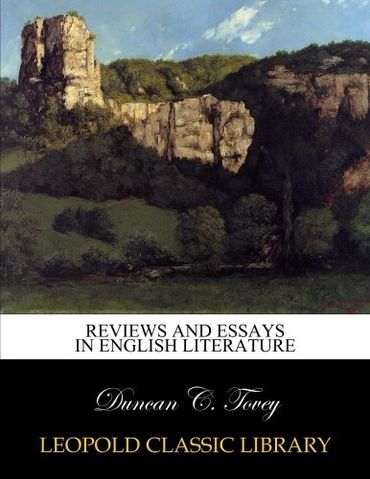 Reviews and essays in English literature