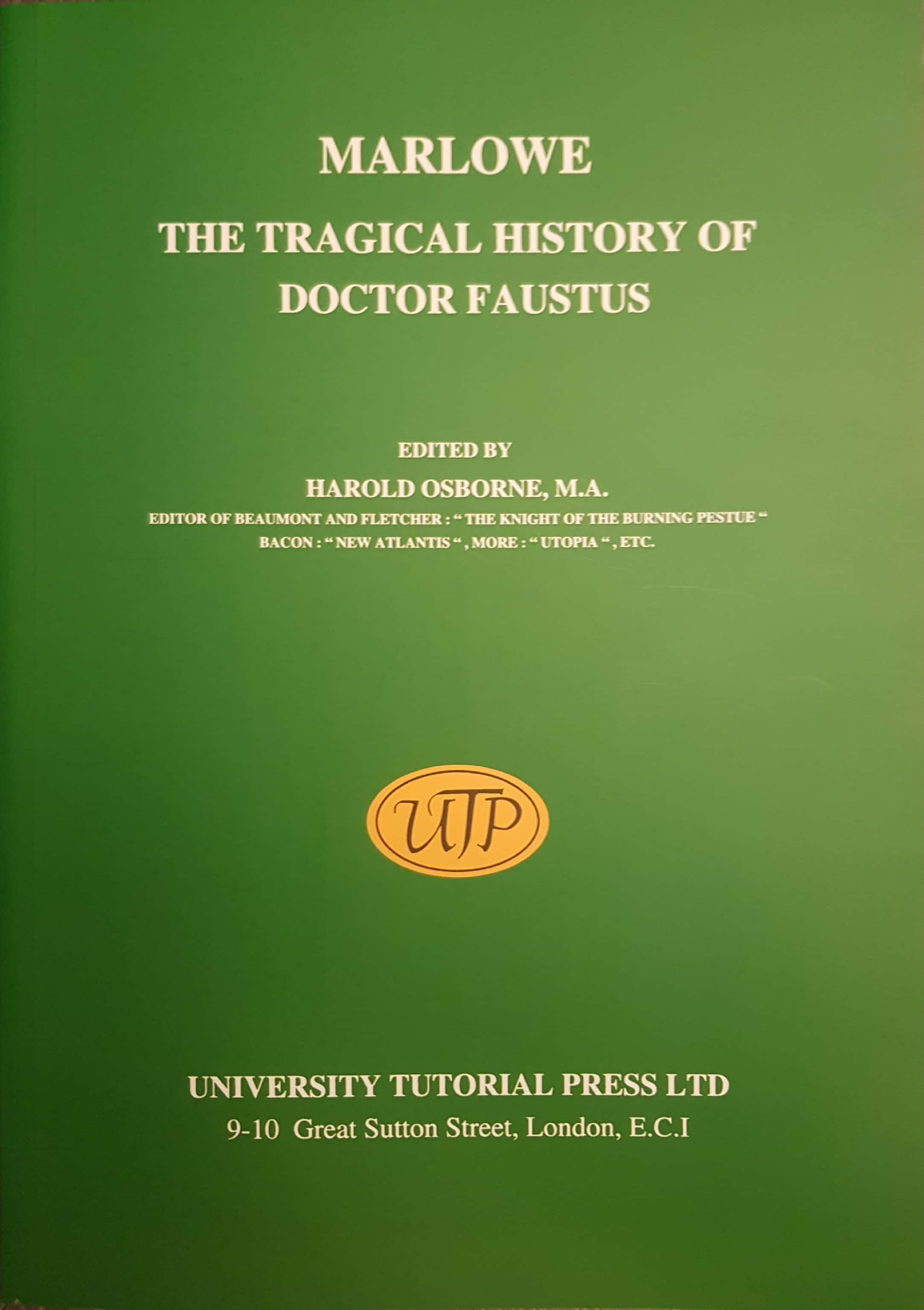 The Tragical History of Doctor Faustus