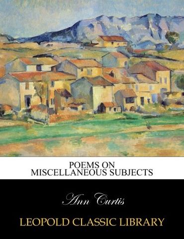 Poems on Miscellaneous Subjects