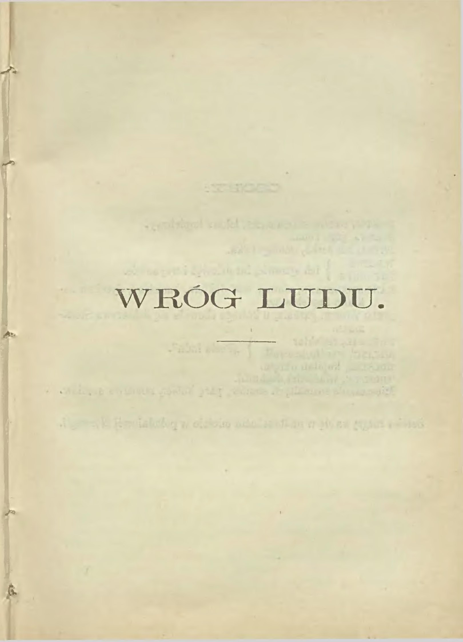 Wróg ludu