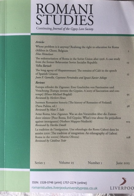 Romani Studies - Series 5, Vol. 25, #1