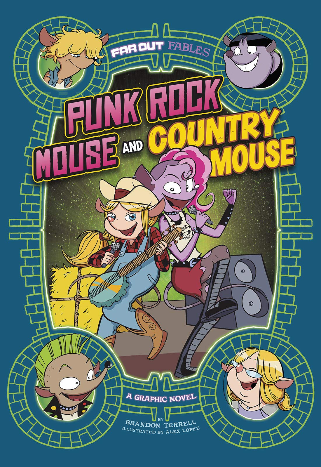 Punk Rock Mouse and Country Mouse: A Graphic Novel (Far Out Fables)