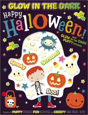 Glow in the Dark Puffy Stickers Happy Halloween! (Paperback)