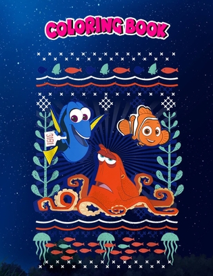 Coloring Book: Finding Dory Hank Nemo Dory Ugly Sweater Style, Children Coloring Book, 100 Pages to Color
