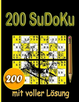200 SuDoKu: Schwer bis Extrem Sudoku Puzzle B�cher f�r Erwachsene mit L�sung