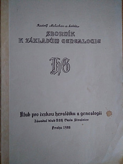 Sborník k základům genealogie