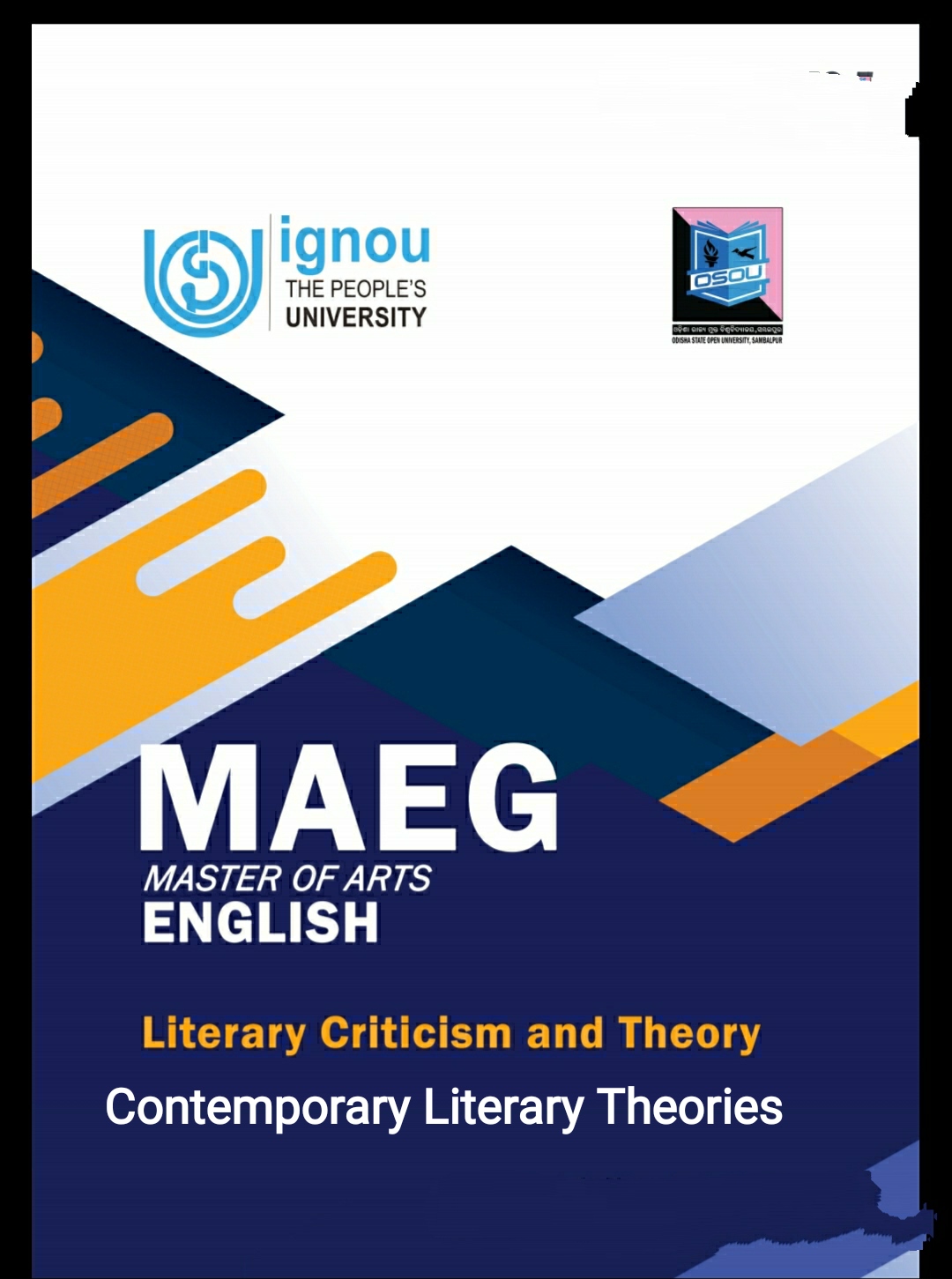 MEG : 5 Literary Criticism and Theory -Contemporary Literary Theories (Block #8)