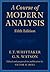 A Course of Modern Analysis