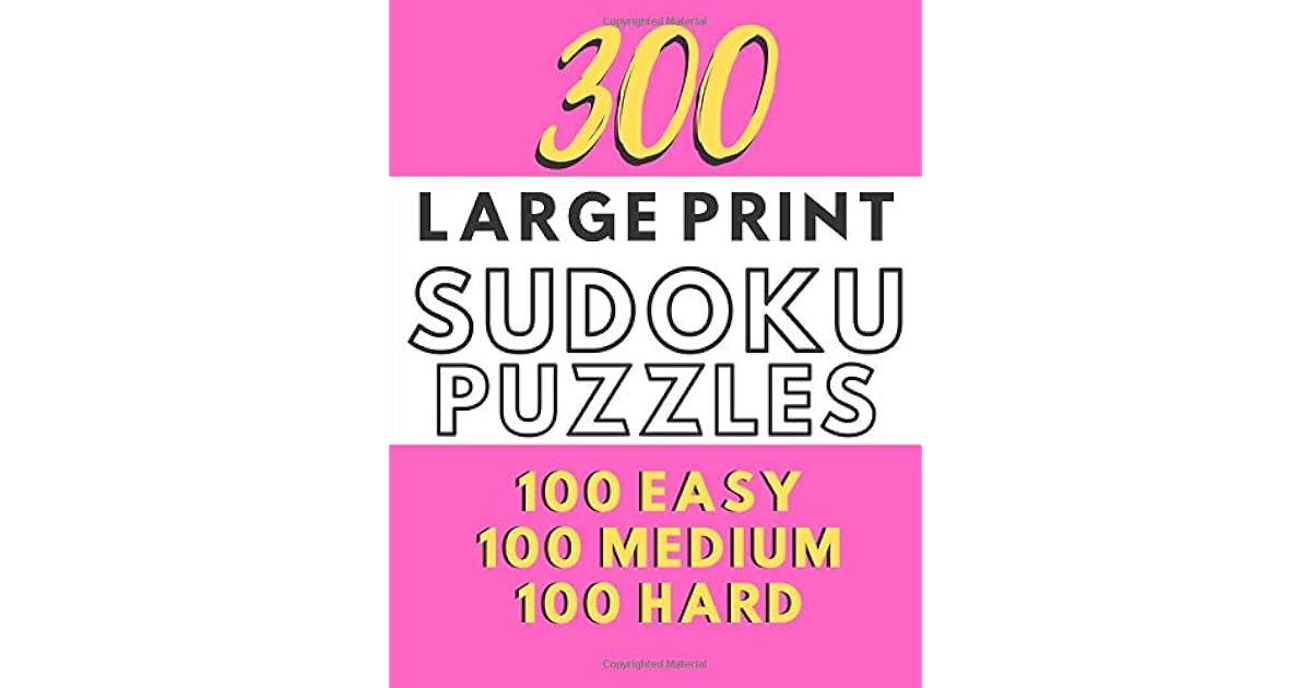 300 Large Print Sudoku Puzzles Keep Your Brain Active With These Books 