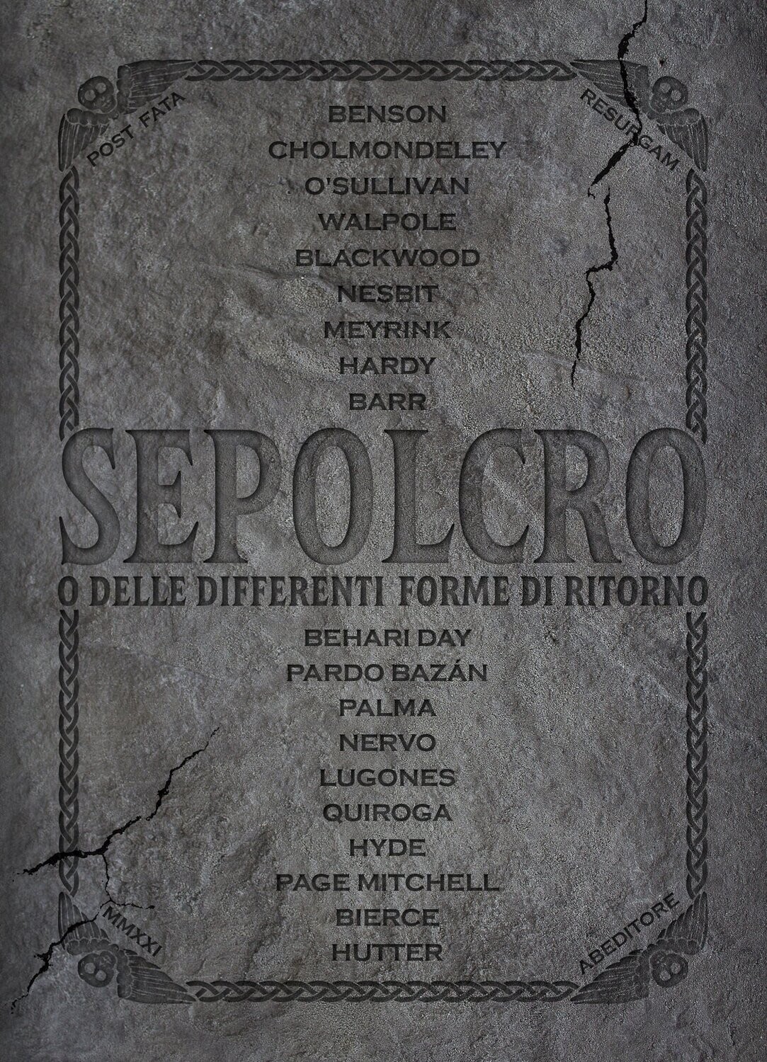 Sepolcro o Delle differenti forme di ritorno (Paperback)