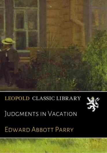 Judgments in Vacation