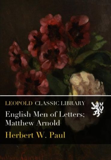 English Men of Letters; Matthew Arnold