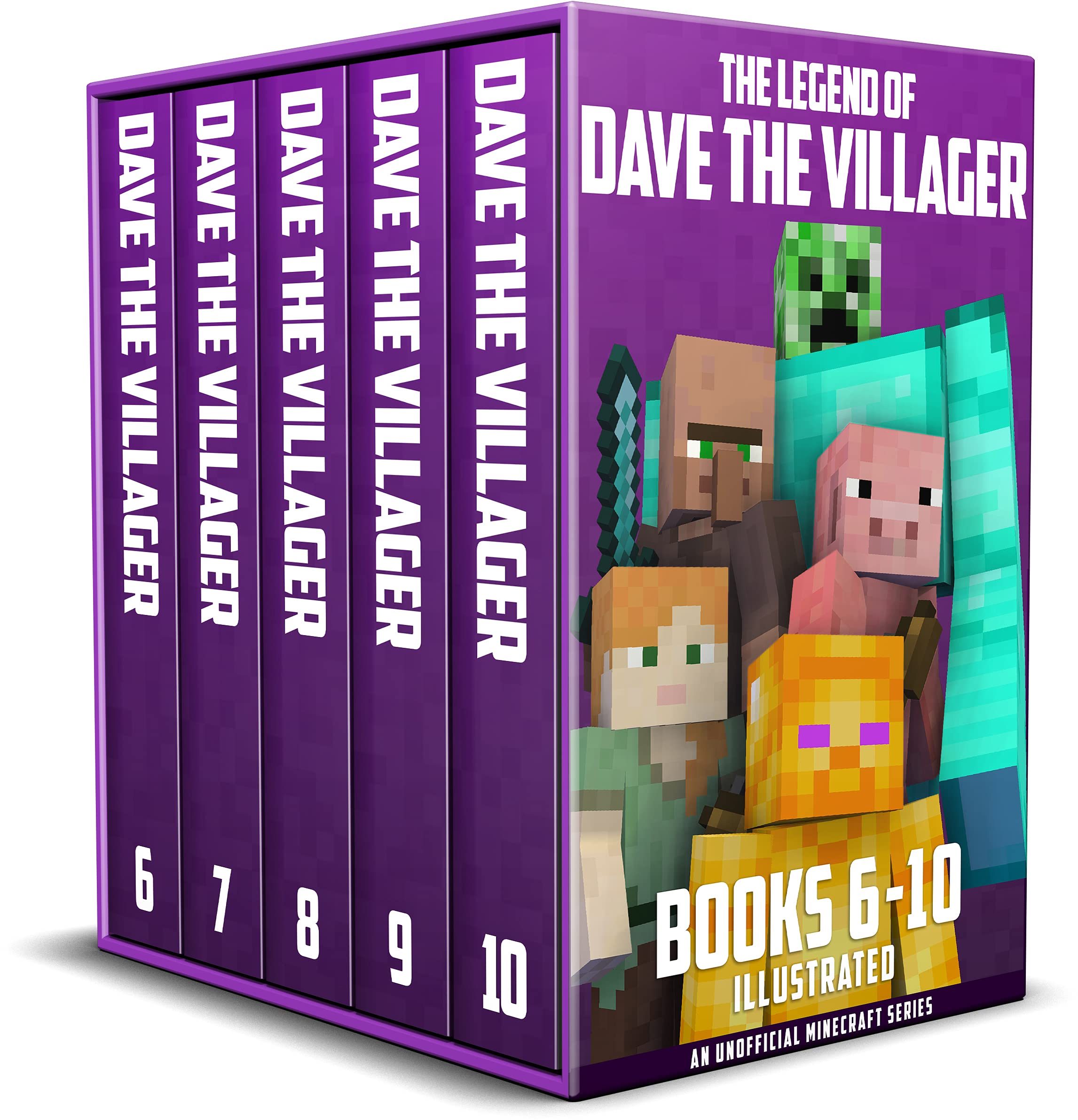 The Legend of Dave the Villager Books 6–10: An unofficial Minecraft series (Dave the Villager Collections Book 2)