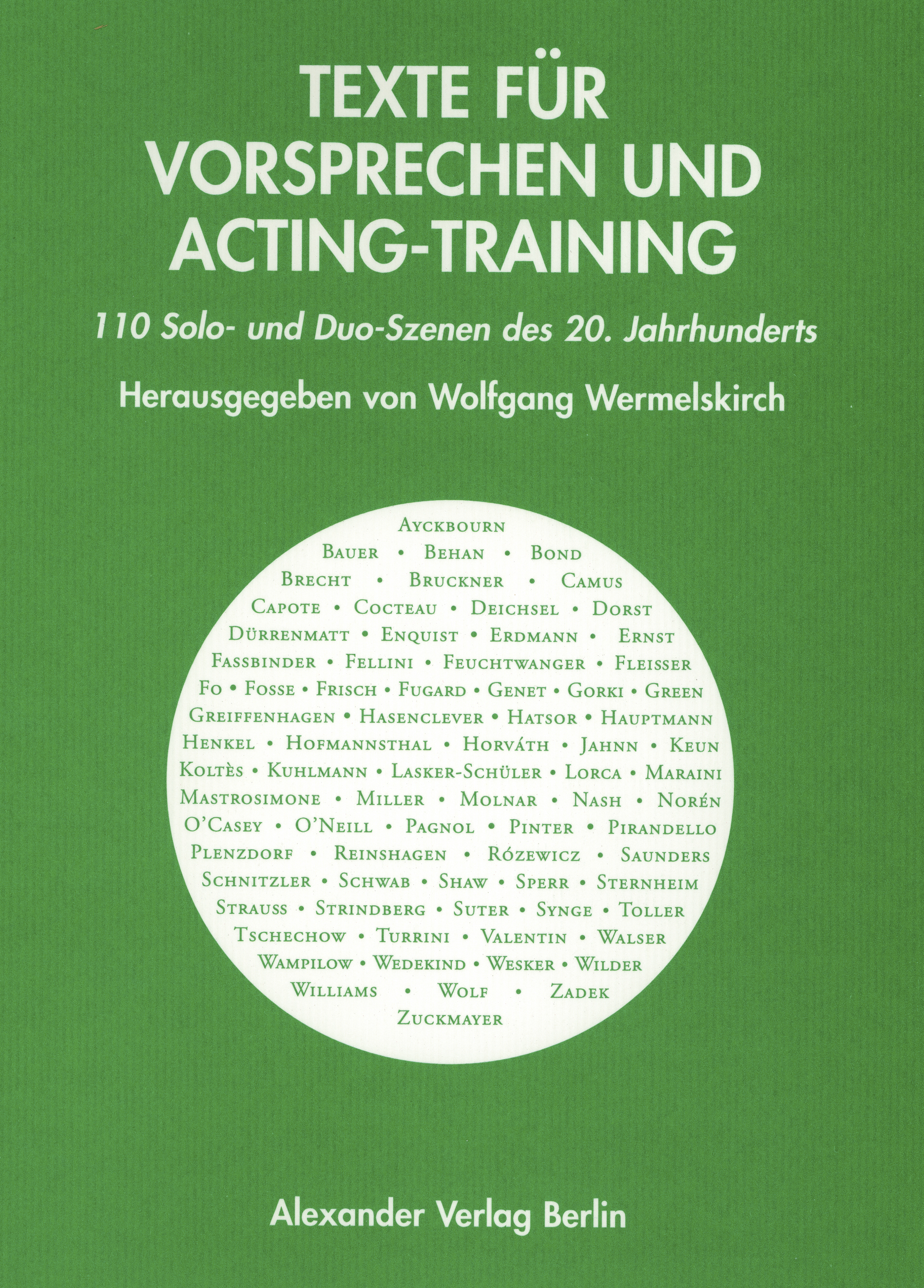 Texte für Vorsprechen und Acting-Training