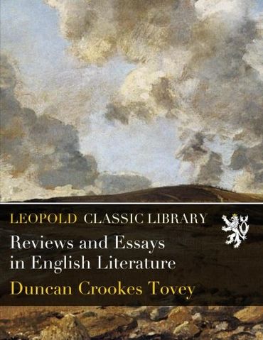 Reviews and Essays in English Literature