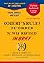 Robert's Rules of Order Newly Revised In Brief, 2nd edition (Roberts Rules of Order in Brief)