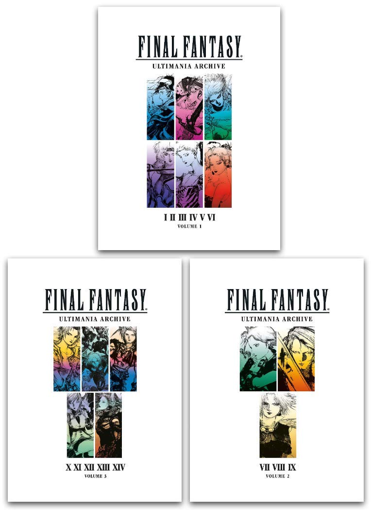 Final Fantasy Ultimania Archive Series 3 Books Collection Set (Ultimania Archive Volume 1, Volume 2, Volume 3)