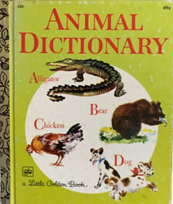 Animal dictionary (A little golden book)