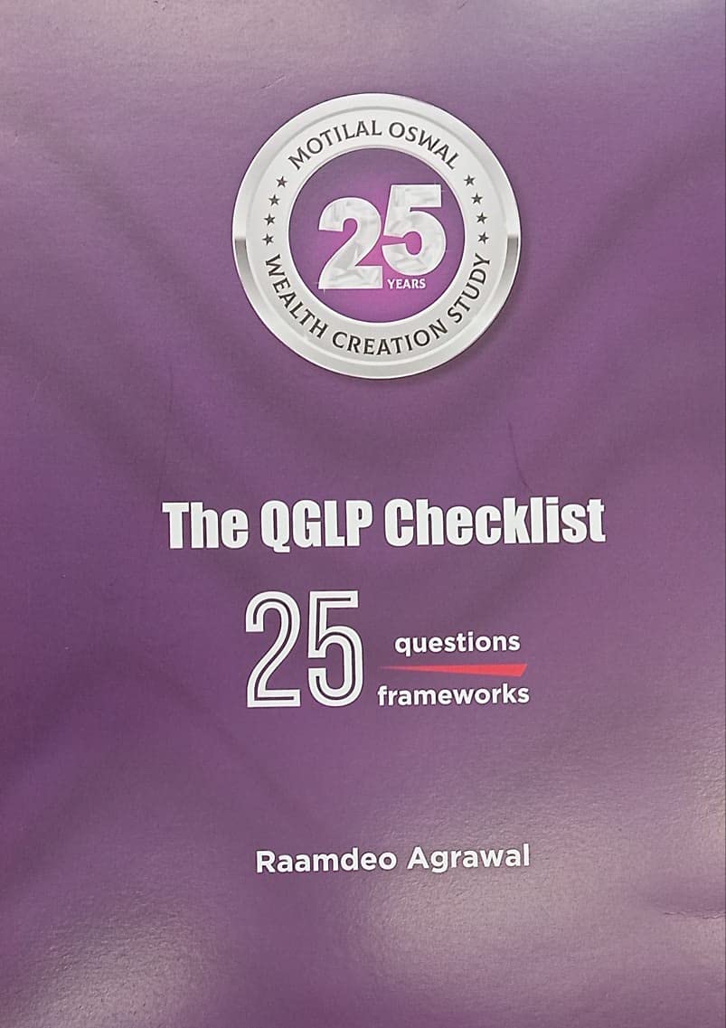 The QGLP Checklist 25 Questions Frameworks