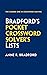 Bradford’s Pocket Crossword Solver's Lists by Anne R. Bradford