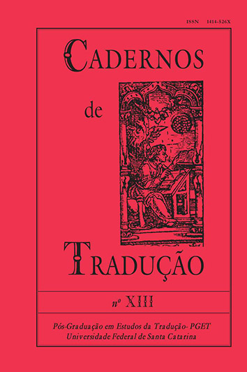 Cadernos de Tradução Vol. 1, n.13 (Cadernos de Tradução, #13)