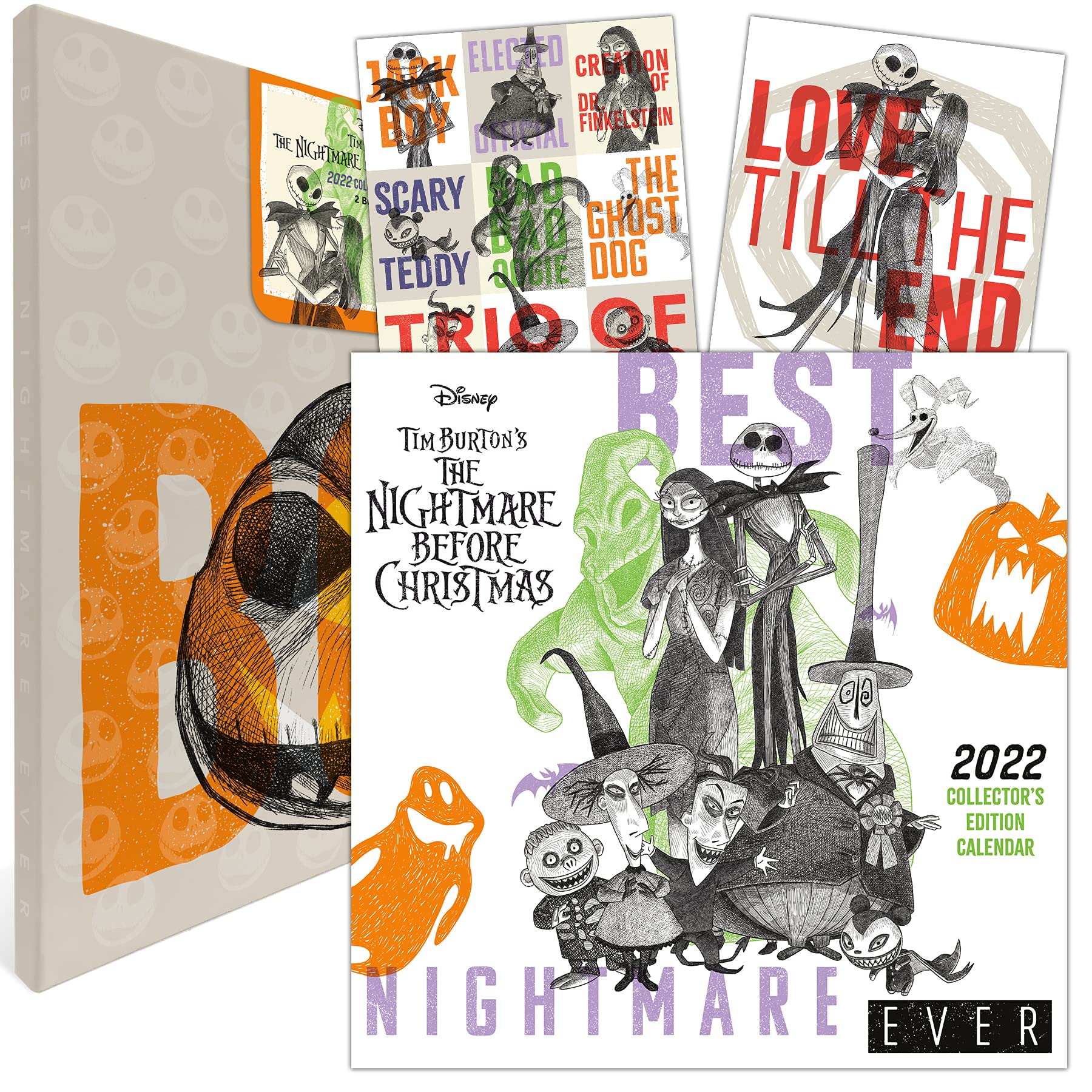 The Nightmare Before Christmas 2022 Book 2022 Disney Nightmare Before Christmas Collector's Edition Calendar By  Trends International