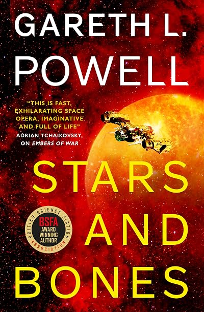 Portada de Stars and Bones, de Gareth L. Powell