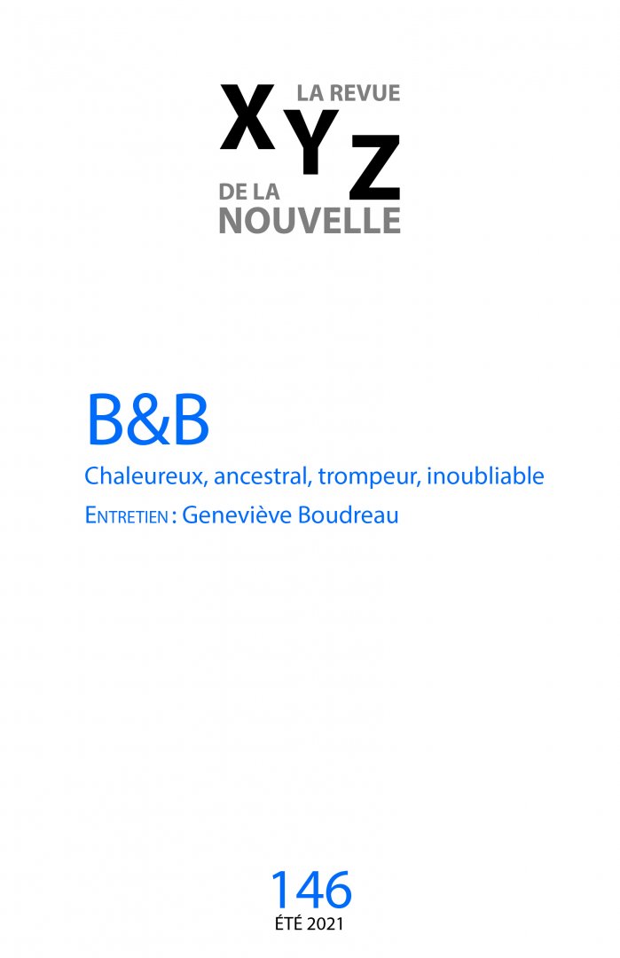 XYZ. La revue de la nouvelle, no 146