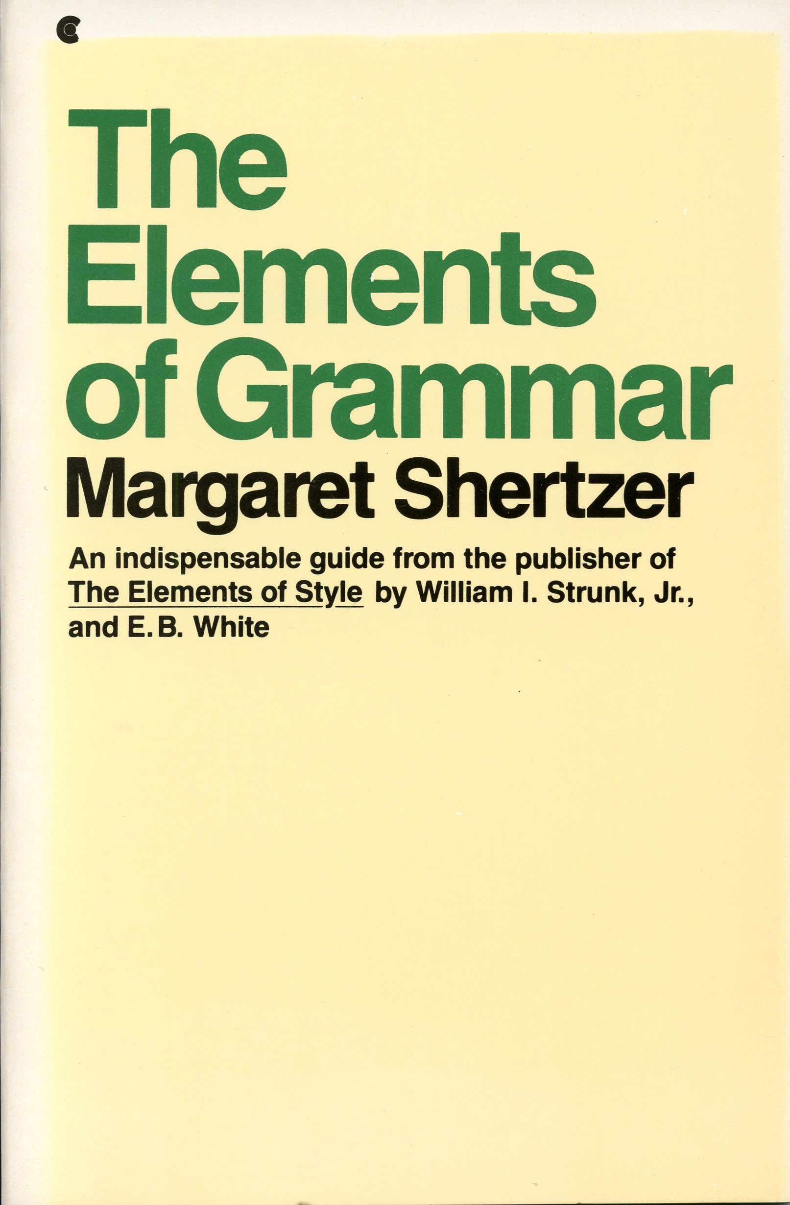 The Elements of Grammar (Paperback)
