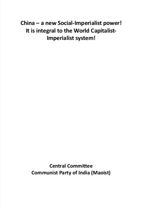 China — A New Social-Imperialist Power! It Is Integral to the World Capitalist-Imperialist System!