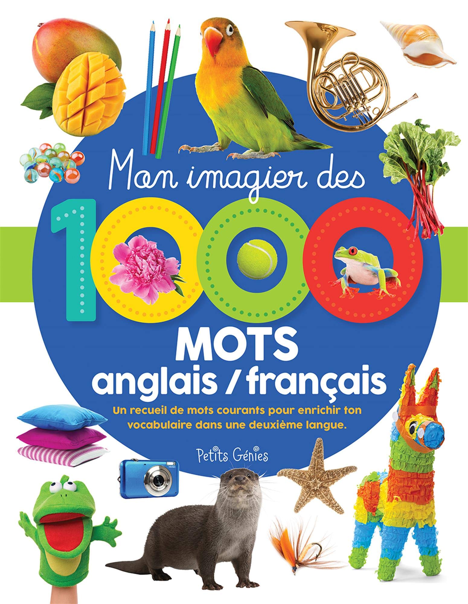 Mon imagier des 1000 mots anglais / français: Un recueil de mots courants pour enrichir ton vocabulaire dans une 2e langue (Hardcover)