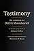 Testimony: The Memoirs of Dmitri Shostakovich