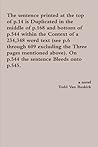 The Sentence Printed at the Top of P.14 is Duplicated in the ... by Todd Van Buskirk