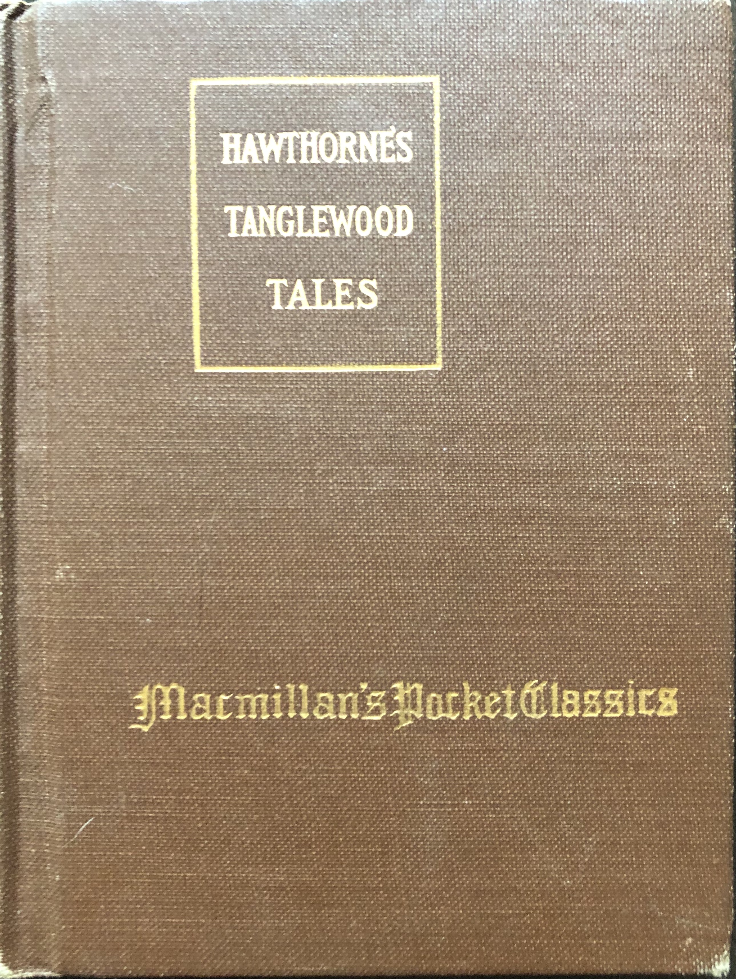 Hawthorne’s Tanglewood Tales