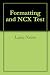 Formatting and NCX Test