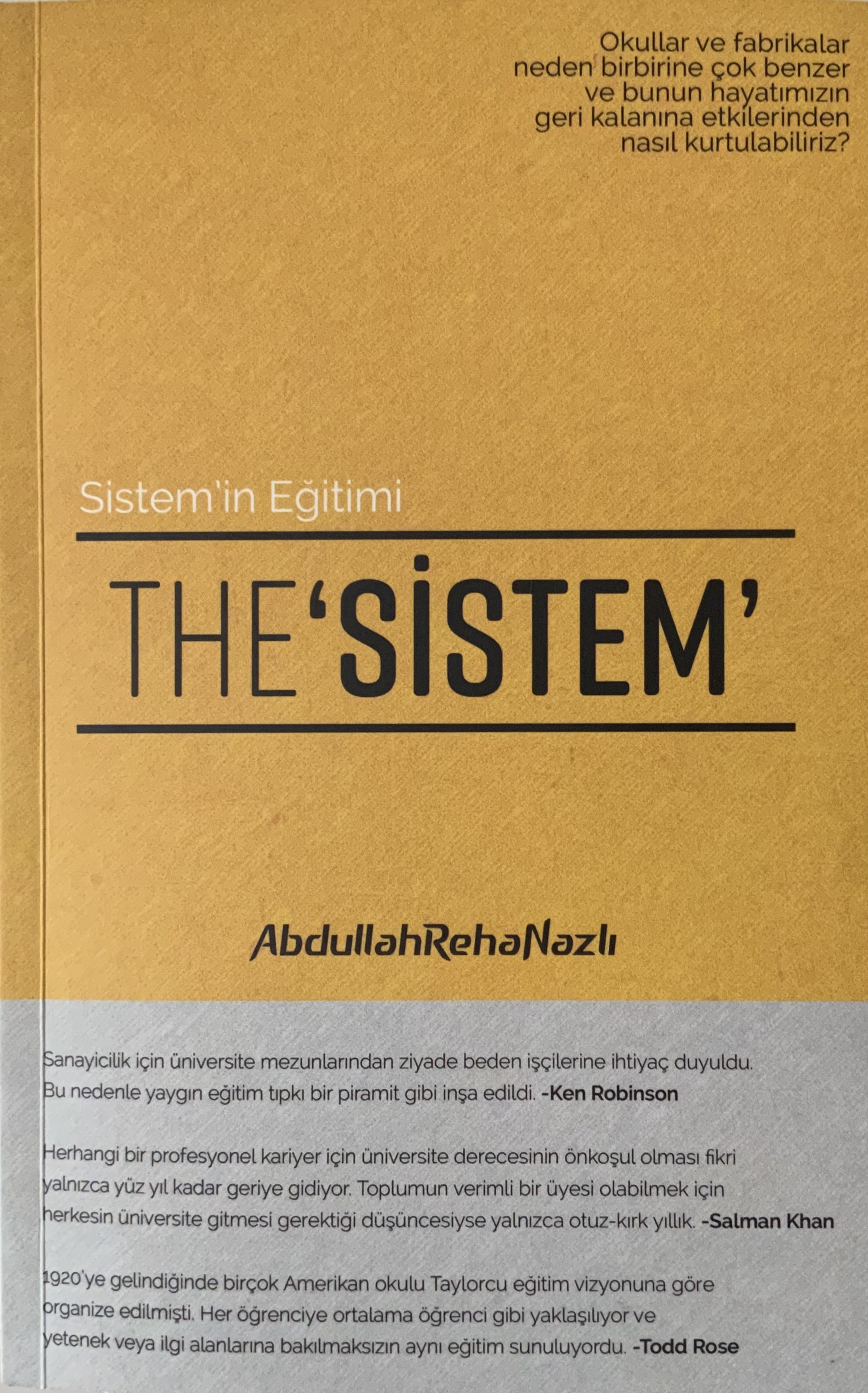 The ‘Sistem’ - Sistem’in Eğitimi (Paperback)
