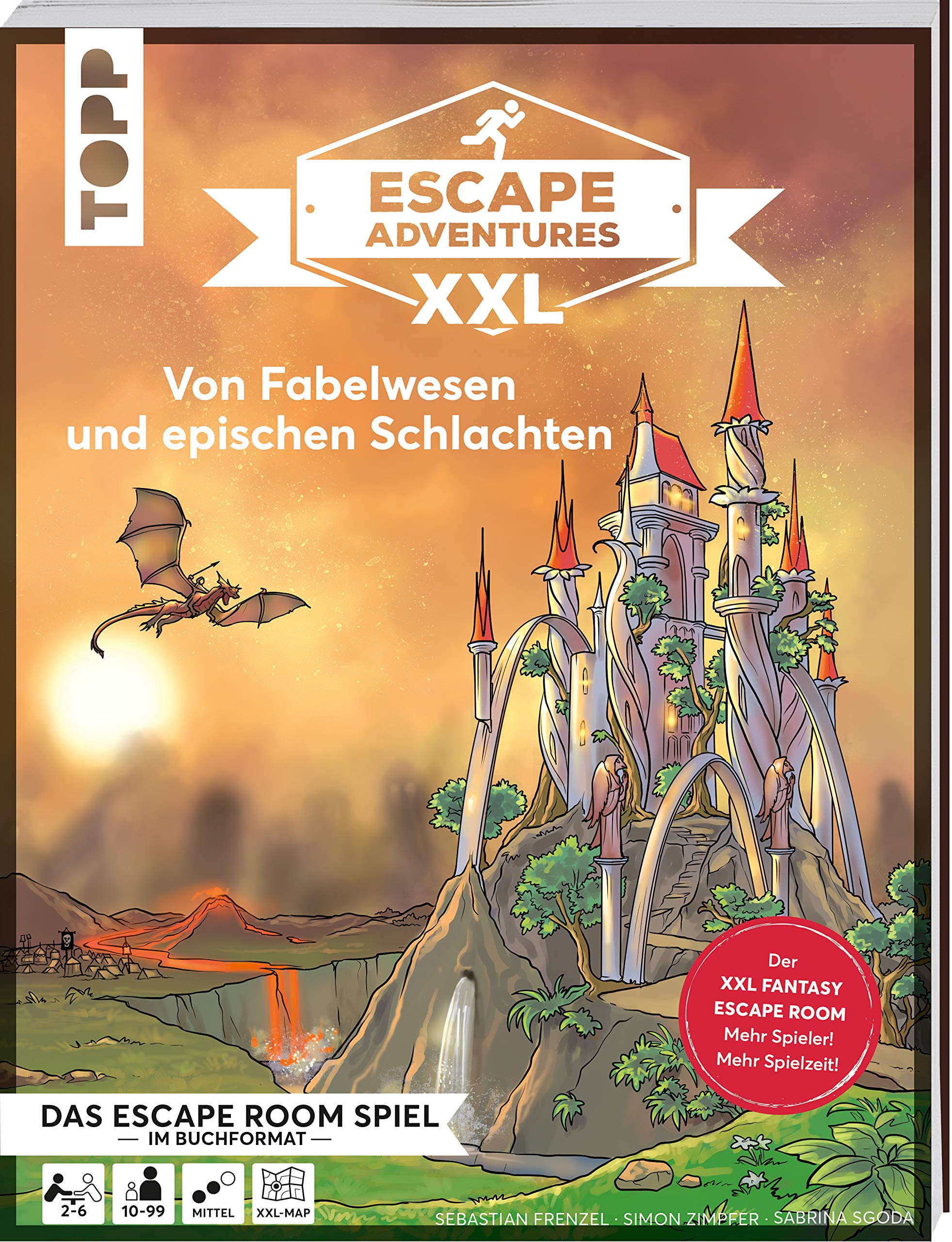 Escape Adventures XXL - Von Fabelwesen und epischen Schlachten: Das ultimative Escape-Room-Erlebnis jetzt in XXL! Mit Mystery-Map, Teilen zum ... für 2-6 Spieler. Über 120 Minuten Spielzeit (Paperback)