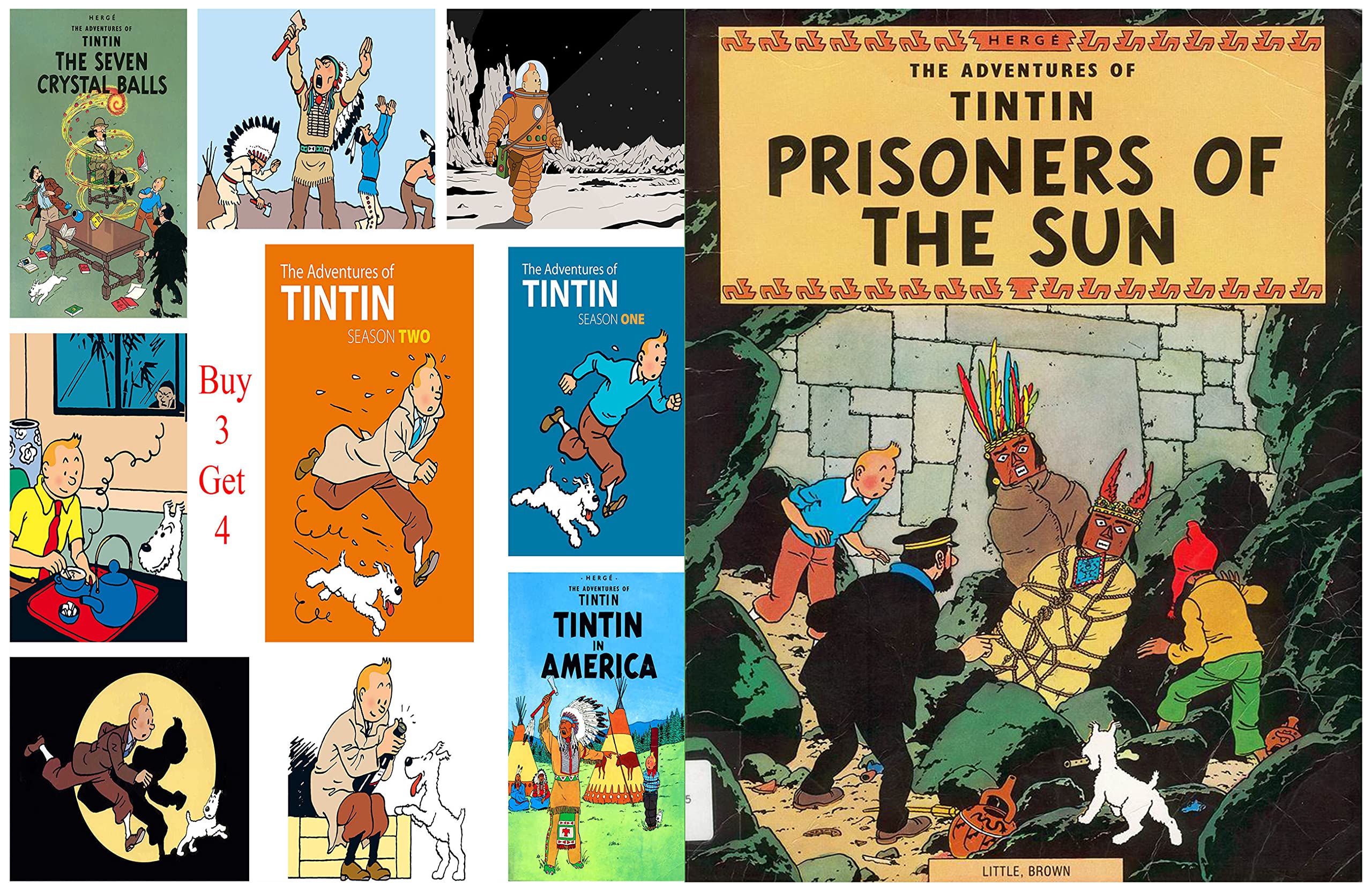 The Adventures of TinTin Full Series : Issue 14-PRISONERS OF THE SUN (Kindle Edition)