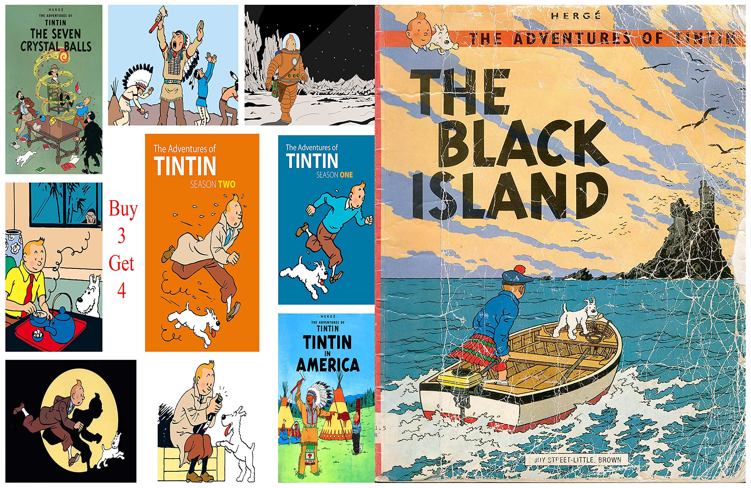 The Adventures of TinTin Full Series : Issue 7- THE BLACK ISLAND (Kindle Edition)