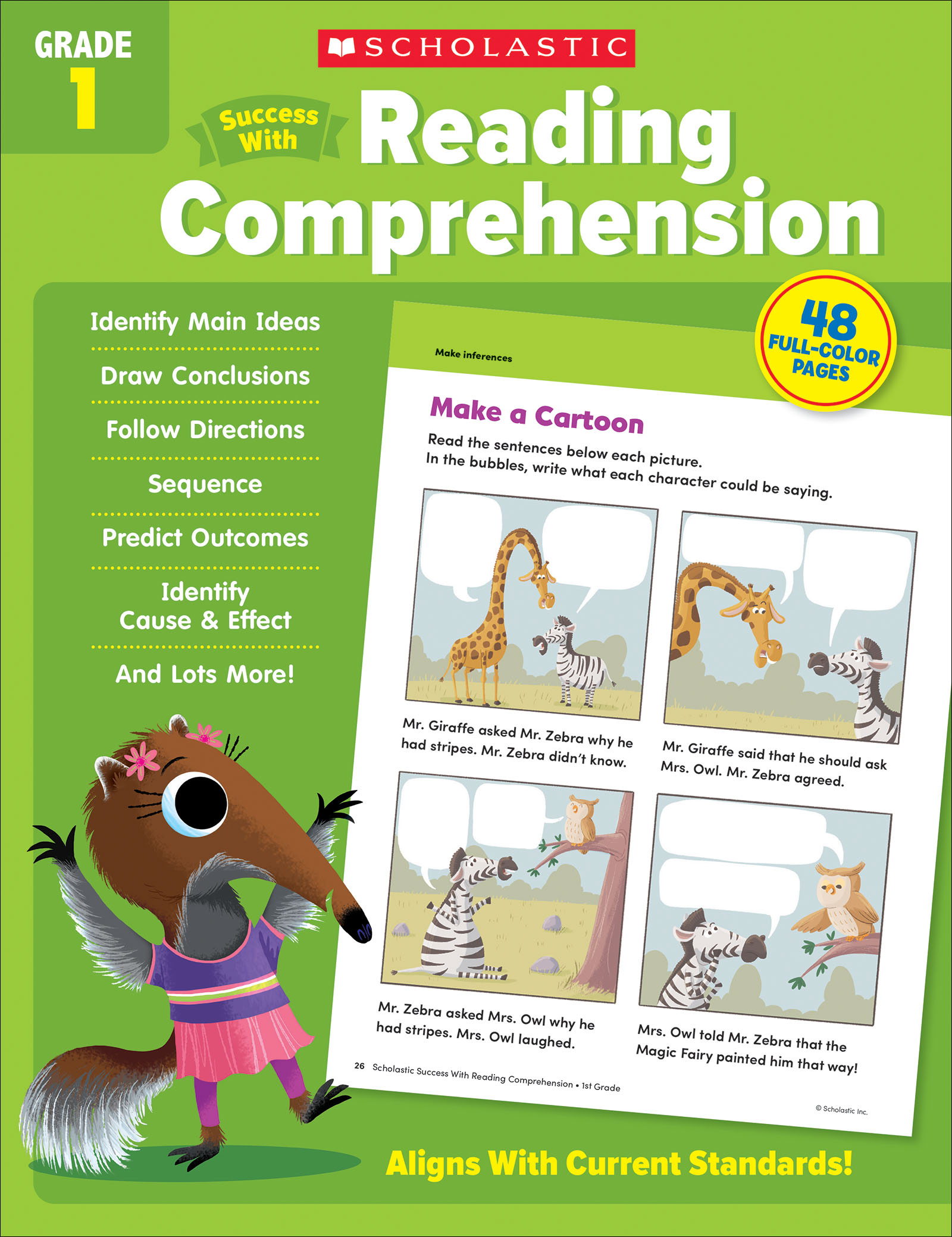 Scholastic Success with Reading Comprehension Grade 1 Workbook (Scholastic, Grade 1)