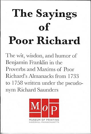 The Sayings of Poor Richard