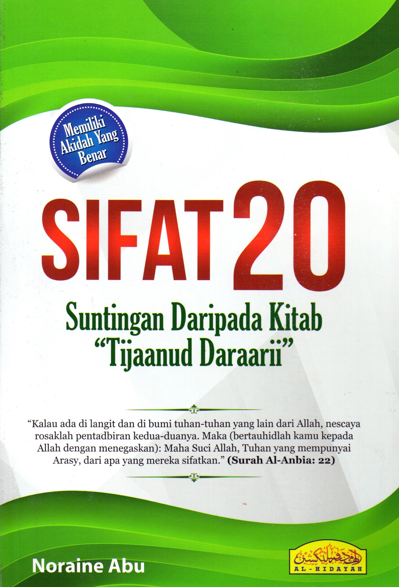 Sifat 20 - Suntingan Daripada Kitab “Tijaanud Daraarii”