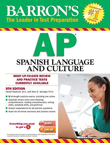Barron's AP Spanish Language and Culture with MP3 CD by Daniel Paolicchi M.A., Barrons Educational Series