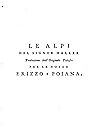 Le Alpi del Signor Haller Traduzione dall'Originale Tedesco per le nozze Erizzo e Pojana