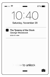 The Tyranny of the Clock