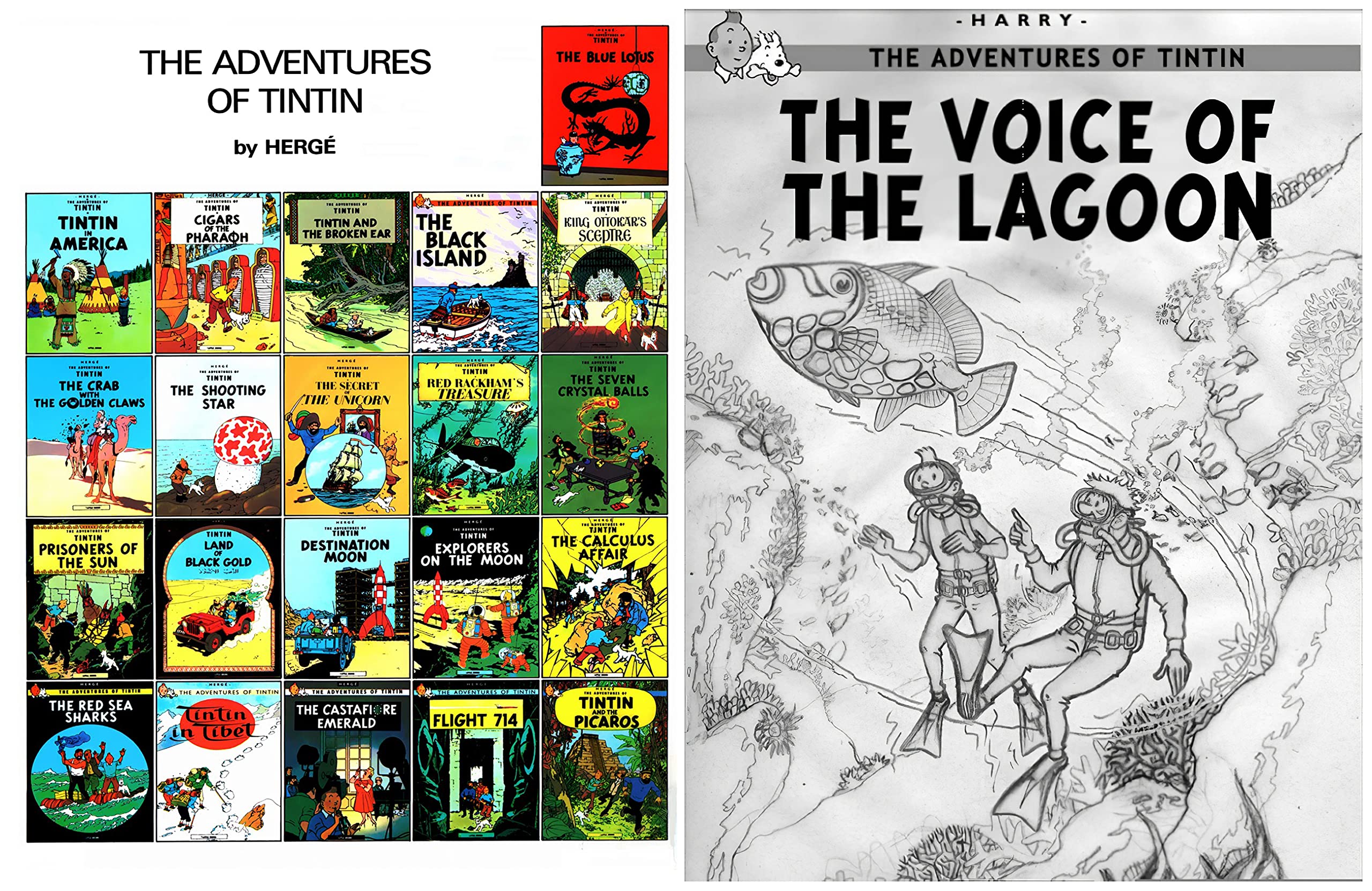 The Adventures of TinTin Full Series : Issue 30 Tintin and the voice of the lagoon (Kindle Edition)